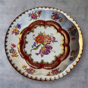 Vintage Daher Decorated Ware Tin Bowl - 1971 - Made In England